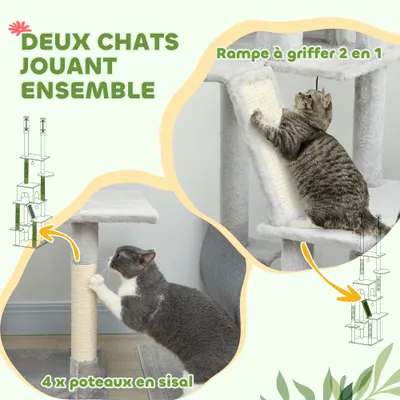 Arbre à chat du sol au plafond griffoir pour chat