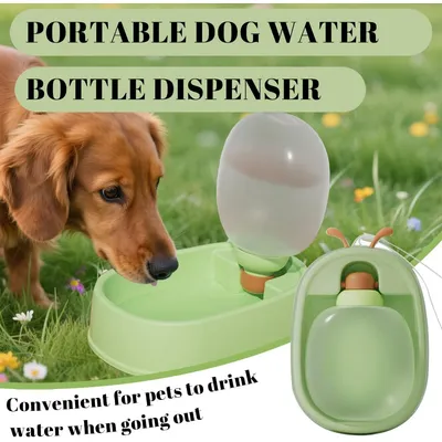 Gourde portable pour chien, distributeur d'eau de voyage