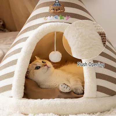 Tente pour chat, avec coussin épais Tente pour chat, avec coussin épais