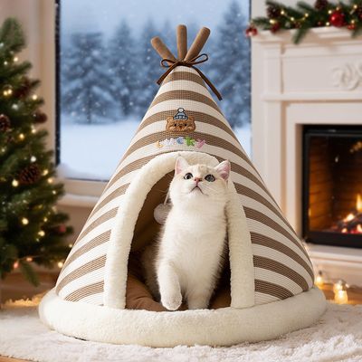 Tente pour chat, avec coussin épais