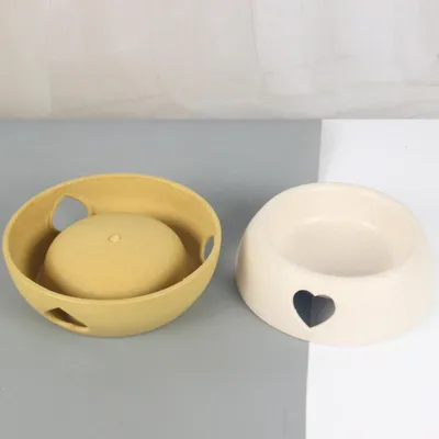 Gamelle pour chat en plastique, antidérapante
