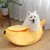 IntiMeg Lit en forme de banane pour animaux de compagnie