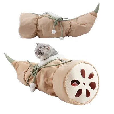 IntiMeg Tunnel interactif et pliable pour chats IntiMeg Tunnel interactif et pliable pour chats