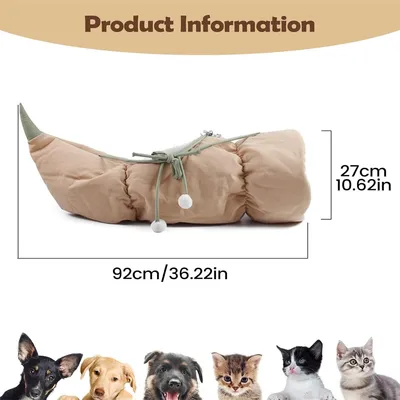 IntiMeg Tunnel interactif et pliable pour chats