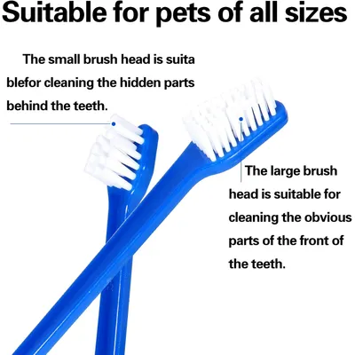 Brosse à Dent pour Chien et Chat, Anti Plaque Dentaire