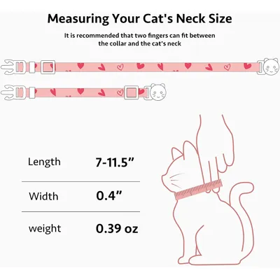 Collier de sécurité pour chat avec clochette