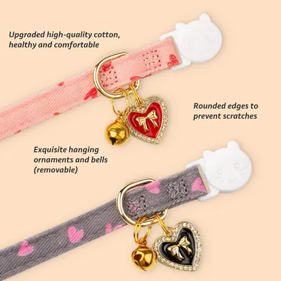 Collier de sécurité pour chat avec clochette