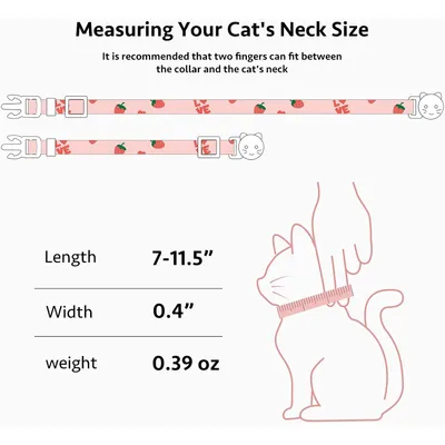Collier de sécurité pour chat avec clochette