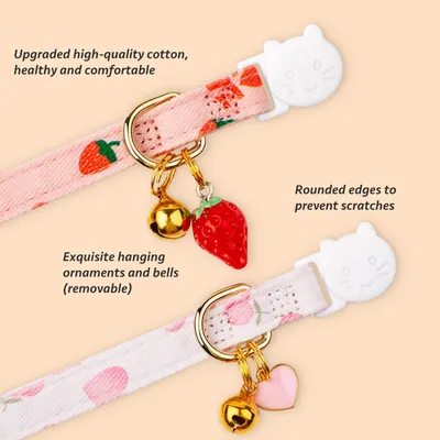 Collier de sécurité pour chat avec clochette