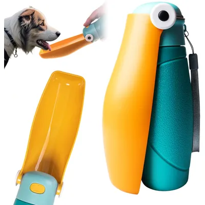 Gourde portative pour chiens en mouvement
