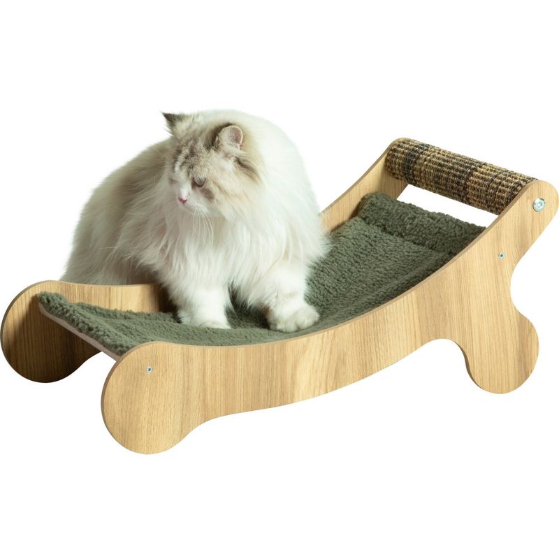 zolux - Chaise longue Boréal vert pour chat max 5 kg