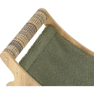 zolux - Chaise longue Boréal vert pour chat max 5 kg