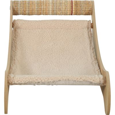 Chaise longue Boréal beige pour chat max 5 kg