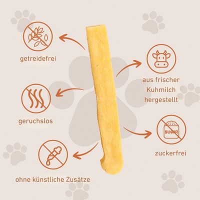 Wildfang® Fromage à mâcher - bâton à mâcher au fromage à pâte dure