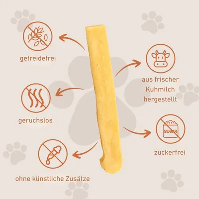 Wildfang Fromage à mâcher - bâton à mâcher au fromage à pâte dure