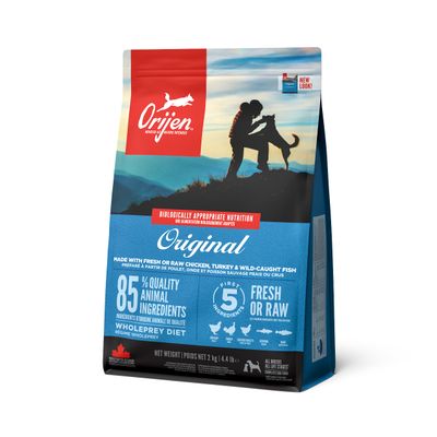 Croquettes chien adulte - Orijen Original - Volaille, œufs, poissons - 2 kg