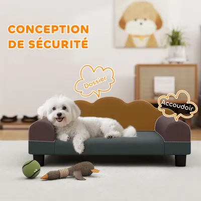 Canapé pour chien avec dossier et accoudoirs Canapé pour chien avec dossier et accoudoirs