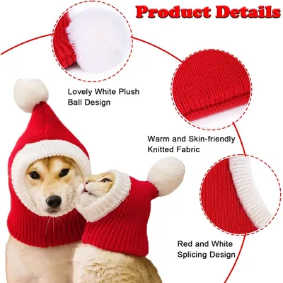 KPYTE Chapeaux de Noël pour chats et chiens