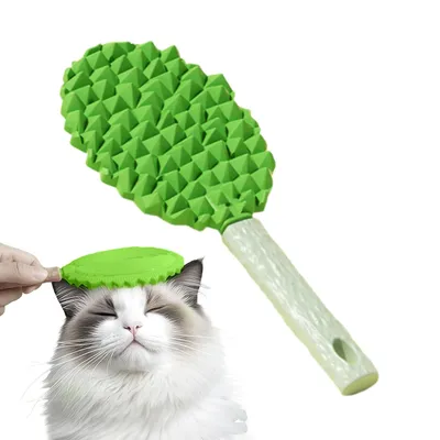 KPYTE Brosse de toilettage pour chat en forme de durian