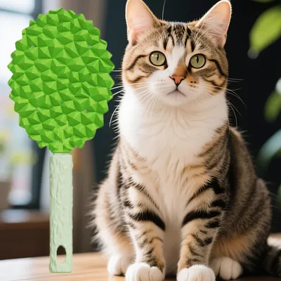 KPYTE Brosse de toilettage pour chat en forme de durian