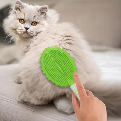 KPYTE Brosse de toilettage pour chat en forme de durian