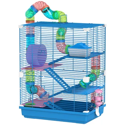 Cage à hamster à quatre niveaux