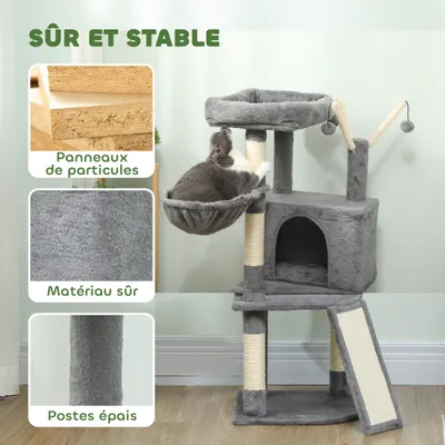 Arbre à chat avec griffoir et tapis en sisal