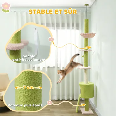 Arbre à chat sur pied à 5 hauteurs