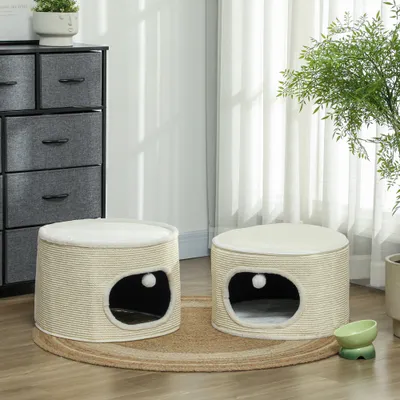 Griffoir pour chat en forme de tonneau