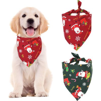 KPYTE Bandana triangulaire de Noël pour chien