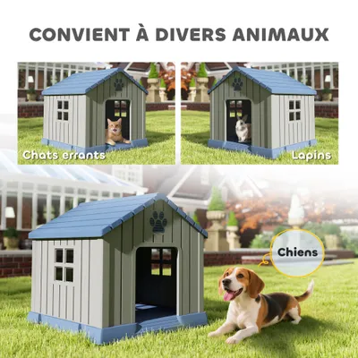 Cage extérieure pour chien avec ventilation