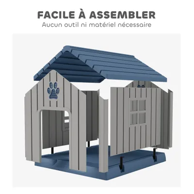 Cage extérieure pour chien avec ventilation