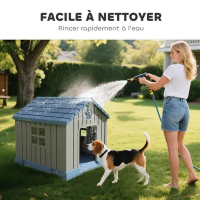 Cage extérieure pour chien avec ventilation