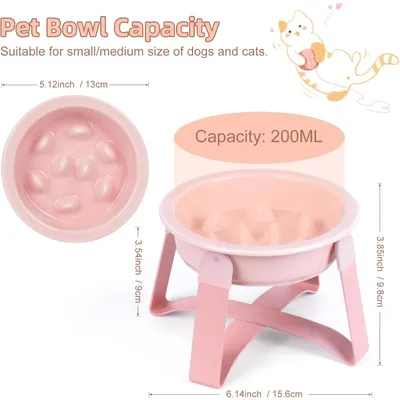 KPYTE Gamelles anti-ingestion pour chats et chiens