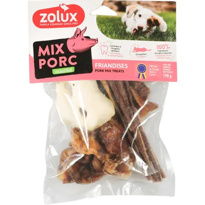 zolux - Friandises naturelles mix au Porc 190 g pour chien zolux - Friandises naturelles mix au Porc 190 g pour chien