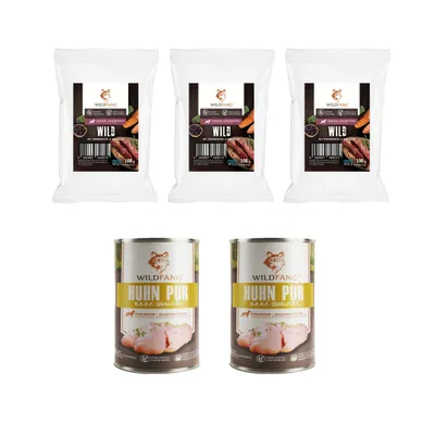 Wildfang Gourmet Box Adulte - Aliments secs et humides - Pur poulet