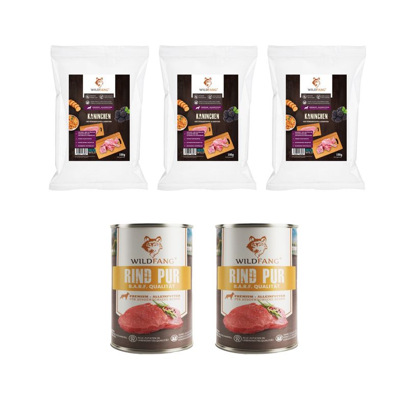 Wildfang Gourmet Box Adulte - Aliments secs et humides - Pur Boeuf