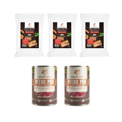 Wildfang Gourmet Box Adulte - Aliments secs et humides - Pur Cheval