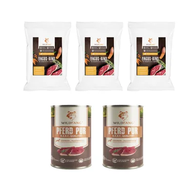 Wildfang Gourmet Box Adulte - Aliments secs et humides - Pur Cheval