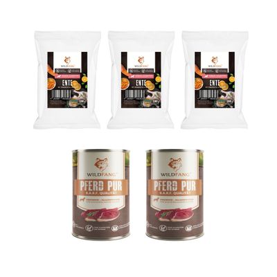 Wildfang Gourmet Box Adulte - Aliments secs et humides - Pur Cheval