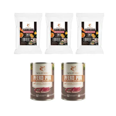 Wildfang Gourmet Box Adulte - Aliments secs et humides - Pur Cheval