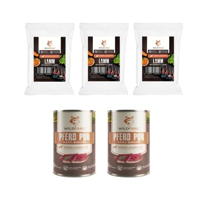 Wildfang Gourmet Box Adulte - Aliments secs et humides - Pur Cheval