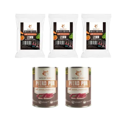 Wildfang Gourmet Box Adulte - Aliments secs et humides - Pur Cheval