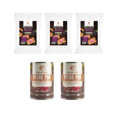 Wildfang Gourmet Box Adulte - Aliments secs et humides - Pur Cheval