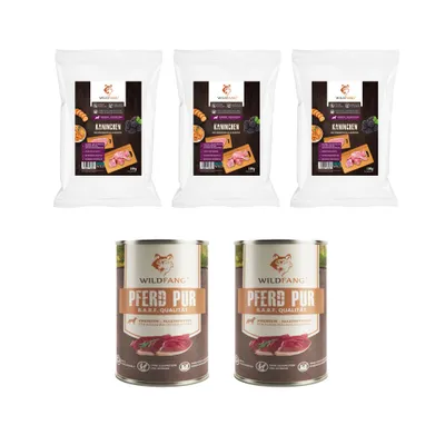 Wildfang Gourmet Box Adulte - Aliments secs et humides - Pur Cheval