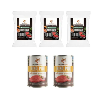 Wildfang Gourmet Box Adulte - Aliments secs et humides - Pur Boeuf