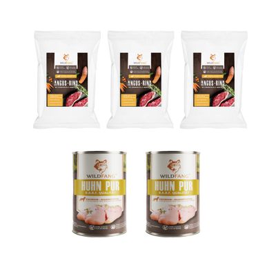 Wildfang Gourmet Box Adulte - Aliments secs et humides - Pur poulet