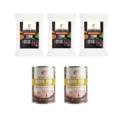 Wildfang Gourmet Box Adulte - Aliments secs et humides - Pur poulet