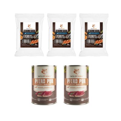Wildfang Gourmet Box Adulte - Aliments secs et humides - Pur Cheval