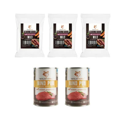 Wildfang Gourmet Box Adulte - Aliments secs et humides - Pur Boeuf